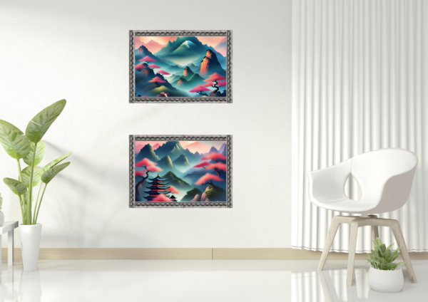 Dreamy Mountain Art Set: Downloadable Prints